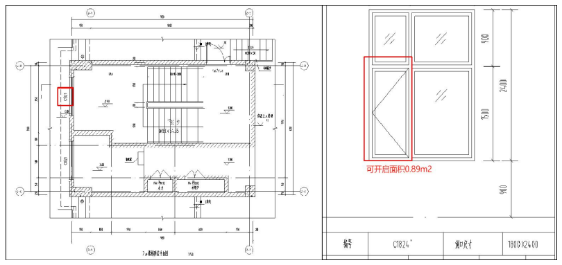 可開啟外窗面積